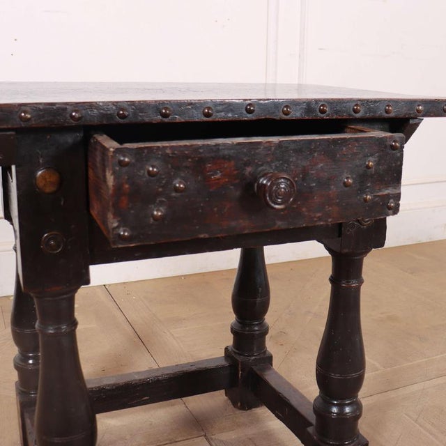 Italian Side Table in Walnut For Sale - Image 6 of 9