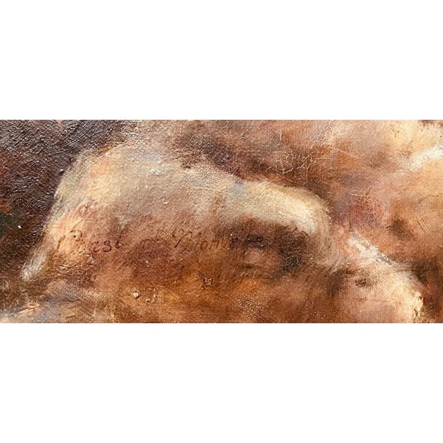 Early 20th Century Antique California School Coast of Monterey Signed Illegible Oil Painting -wood? For Sale - Image 5 of 12