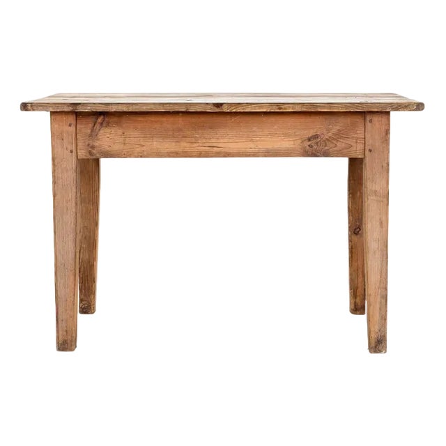 English Pine Side Table For Sale