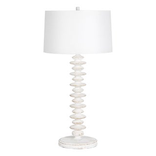 Fishbone Buffet Lamp, White Wash For Sale
