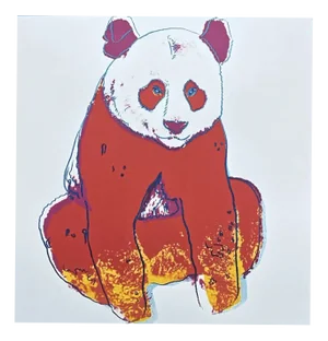 After Andy Warhol, Giant Panda Red, 1980s, Print