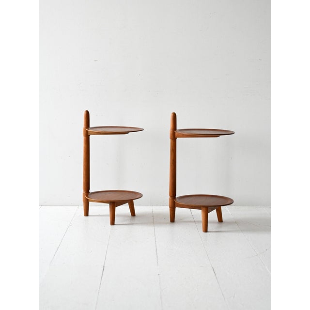 Danish Bedside Tables by Edmund Jørgensen, 1955, Set of 2 For Sale - Image 3 of 9