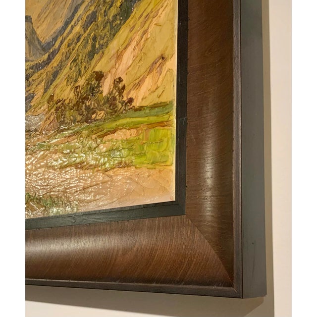 Tranquil Vintage Impasto Plein Air Landscape Oil Painting on Canvas by Ernst Carl Walter Retzlaff For Sale In Atlanta - Image 6 of 6