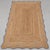 2x4Ft. Grey Wave Scallop Jute Rug For Sale - Image 9 of 12