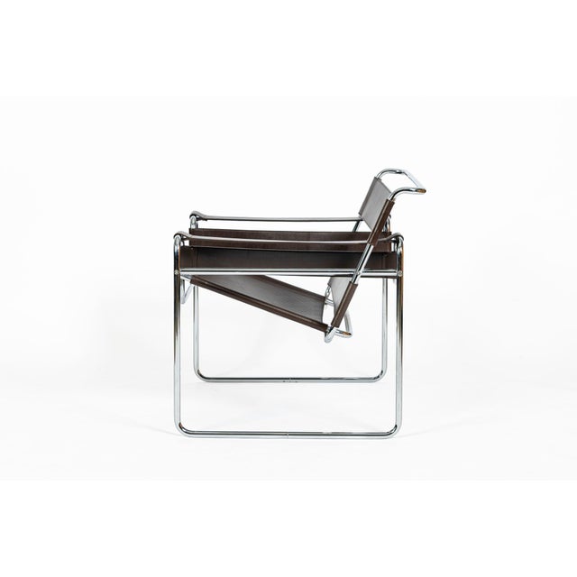 1960s Mid Century Brown Wassily Chair by Marcel Breuer for Stendig 1960s, 2 Available For Sale - Image 5 of 18