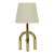 1980s Danish Brass Finish Lamp For Sale