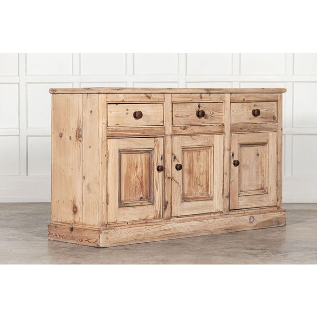 English Pine Dresser Base, 1890 For Sale - Image 6 of 17