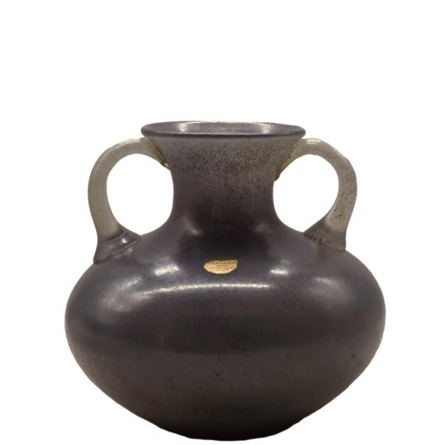 Murano Glass Amphora Vase attributed to Archimede Seguso, Italy, 1960s For Sale - Image 4 of 9