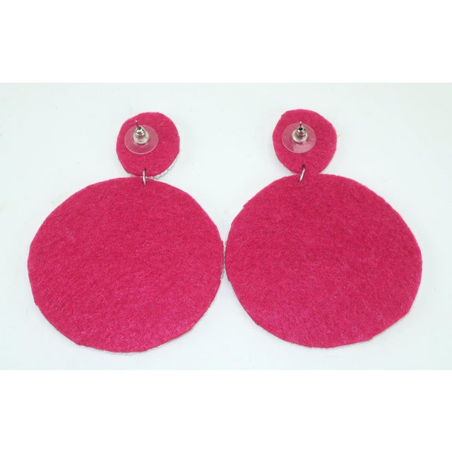 Metal Kay Lee Sequin & Bead Earrings, A Pair For Sale - Image 7 of 8