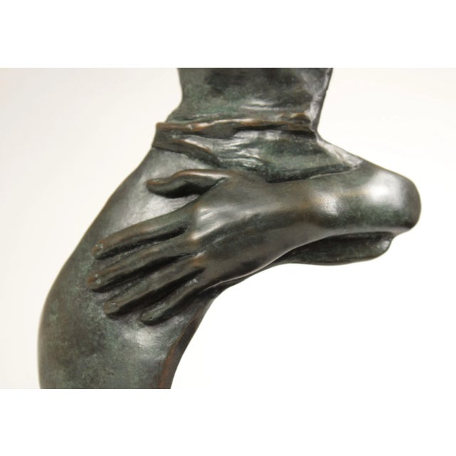 Bronze Contemporary Sculpture of Mother, Signed For Sale - Image 9 of 12