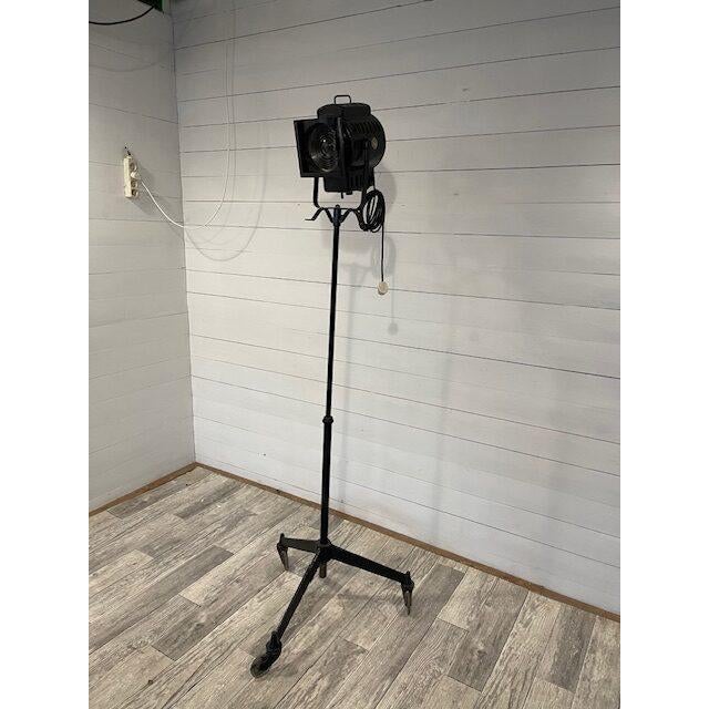 Black Vintage Theater Floor Lamp, 1950 For Sale - Image 8 of 8
