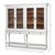 Swedish Gustavian Glazed Display Cabinet in White For Sale - Image 10 of 10