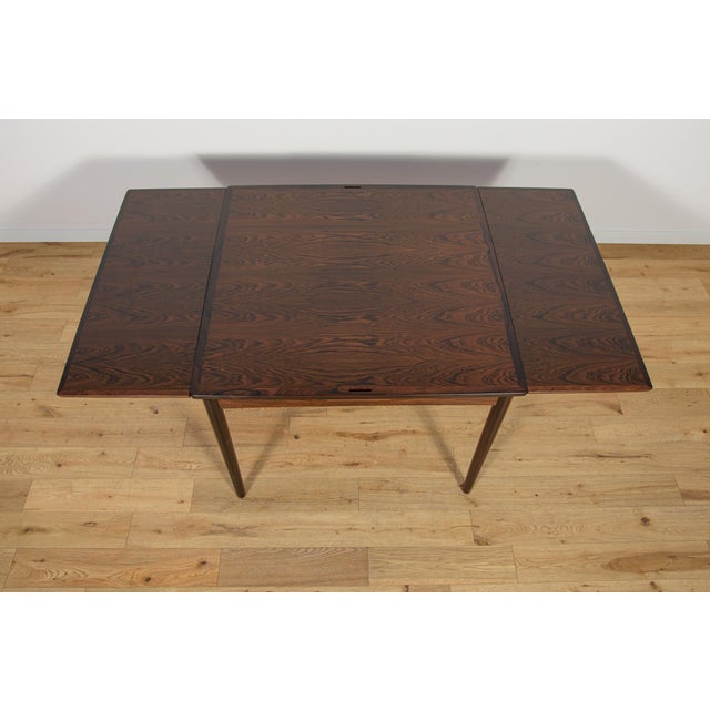 Mid-Century Danish Extendable Rosewood Dining Table, Denmark, 1960s For Sale - Image 12 of 18