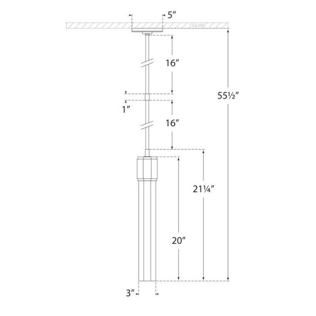 Modern Lauren Rottet for Visual Comfort Signature Fascio Single Pendant in Polished Nickel with Crystal For Sale - Image 3 of 3