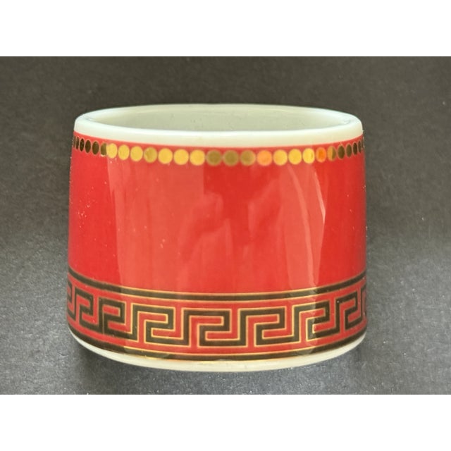 Napkin Ring in Medusa Red by Versace for Rosenthal, 2003 For Sale - Image 6 of 6