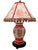 Vintage Red Toile Decorated Table Lamp and Shade For Sale - Image 4 of 16