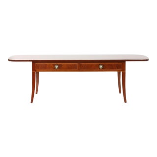 Mahogany Wood Drop Leaf Coffee / Cocktail Table For Sale