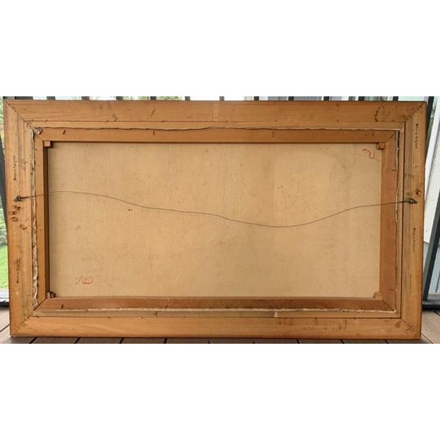 Brown Mid 20th Century 'Virgili' Signed "Italian Street Market" Oil Painting on Canvas For Sale - Image 8 of 10