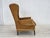 1970s Danish High Back Armchair in Furniture Velour and Oak Wood Legs, 1970s For Sale - Image 5 of 16