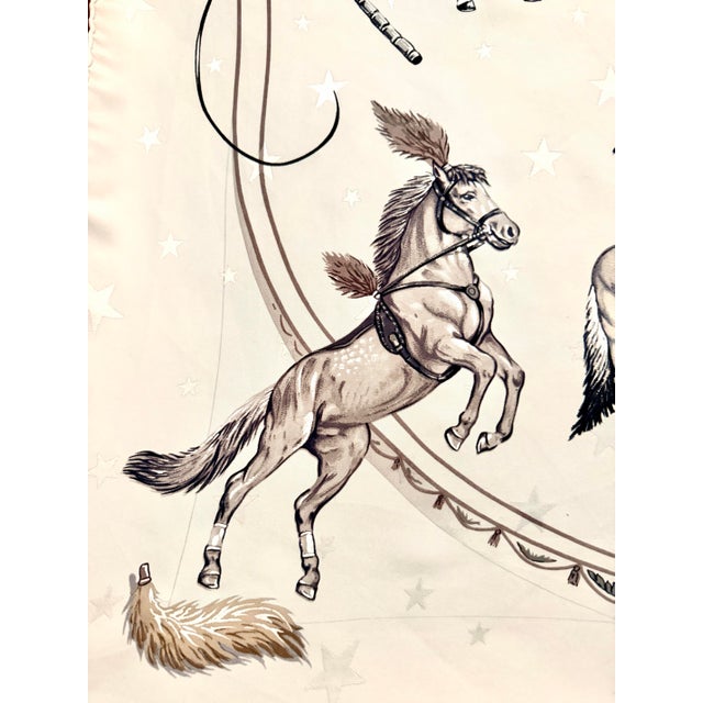 Illustration Hermès en Piste Silk Scarf 1998 by Robert Dallet For Sale - Image 3 of 12