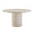 Contemporary Blossom Washed Travertine Finish Indoor / Outdoor Round Dining Table For Sale - Image 3 of 7