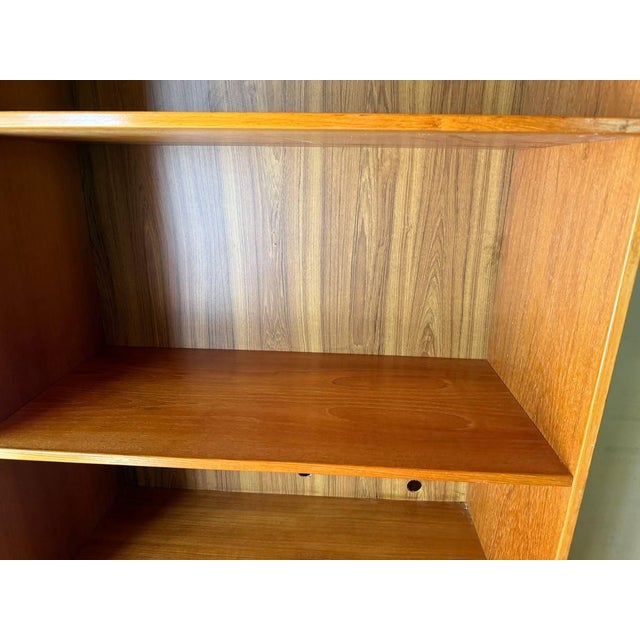 Mid-Century Modern Pair of Mid Century Modern Teak Bookcases Storage Cabinets For Sale - Image 3 of 17