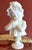 A stunning Italian late 19th early 20th century hand carved alabaster bust sculpture depicting a young baby girl cradling...