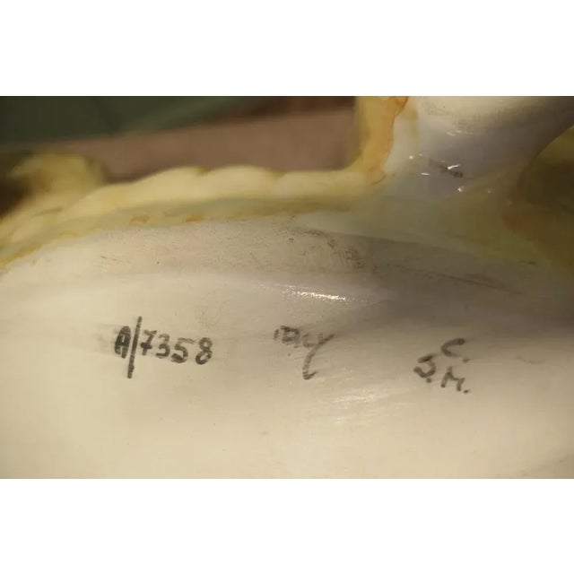 Ceramic Long Italian Handmade Majolica Crocodile For Sale - Image 7 of 8