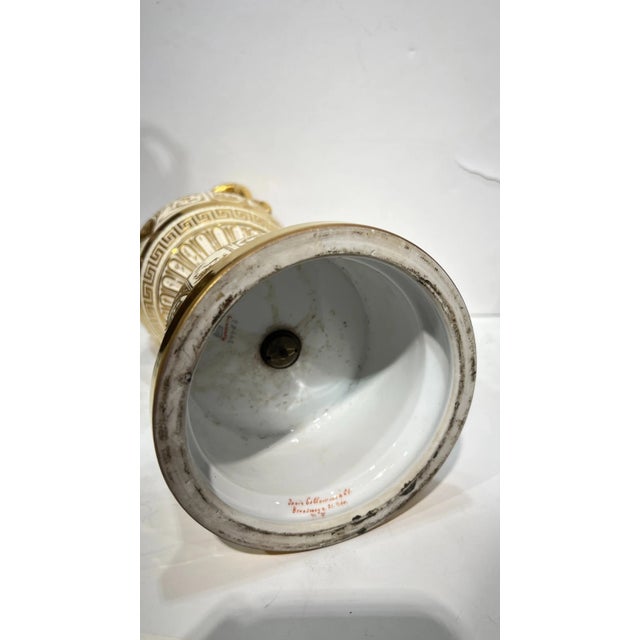 Pair Antique Royal Vienna Vases Circa 1900s For Sale - Image 10 of 15
