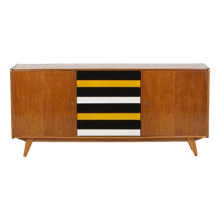 Mid-Century Sideboard with Wooden Drawers from UP Závody, 1960s For Sale