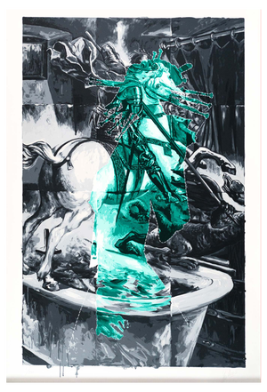 Tadanori Yokoo, Saint George, Original Large Silkscreen, 1990