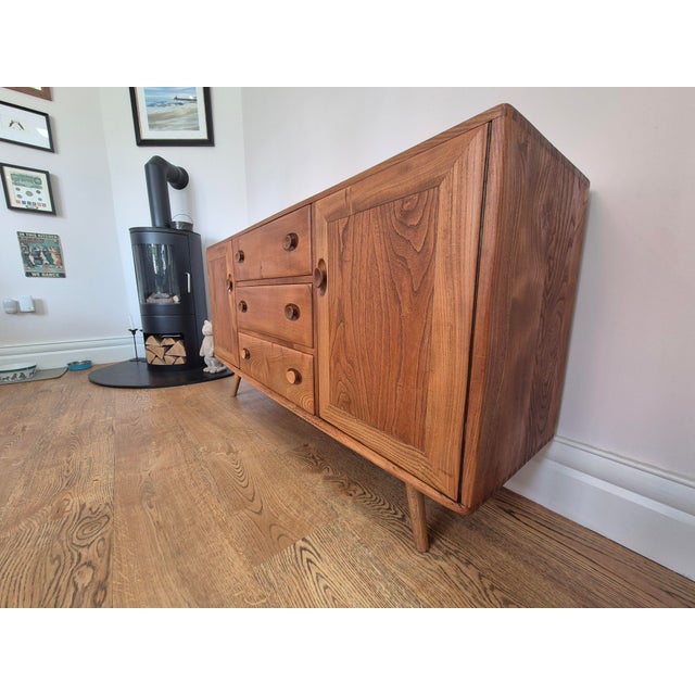 Brown Mid-Century Elm Sideboard from Ercol, 1970s For Sale - Image 8 of 18