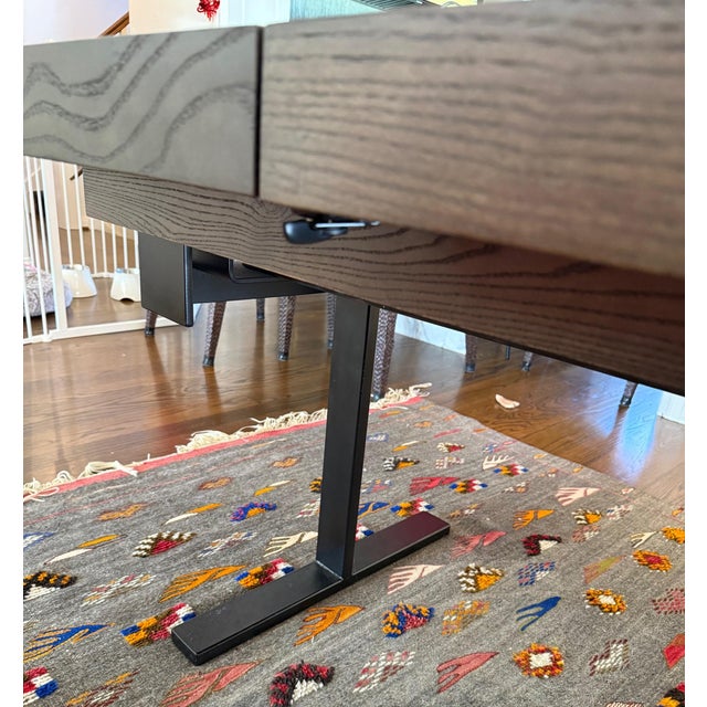 Custom Walnut Dining Room Table For Sale - Image 4 of 4