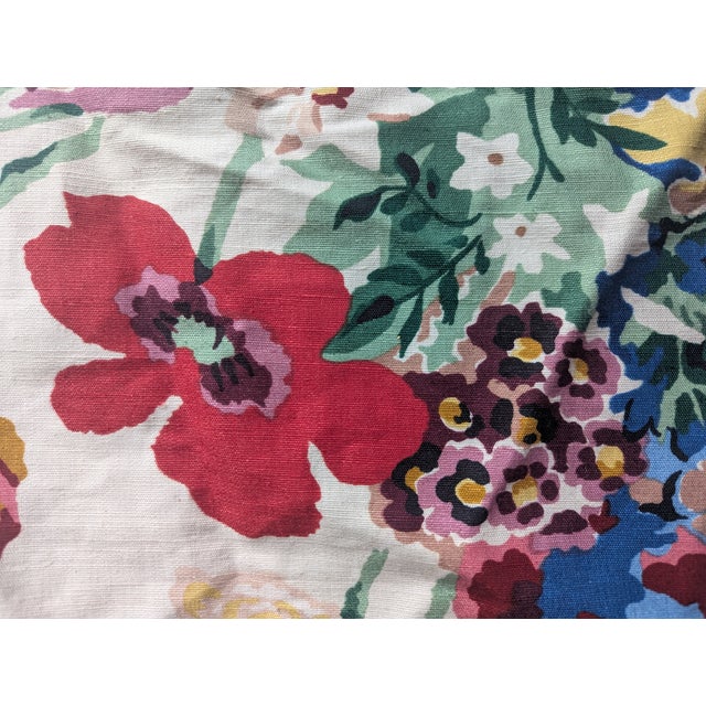 Vintage 1980s Brunschwig and Fils Botanical Garden Fabric 3 Yards For Sale - Image 11 of 11