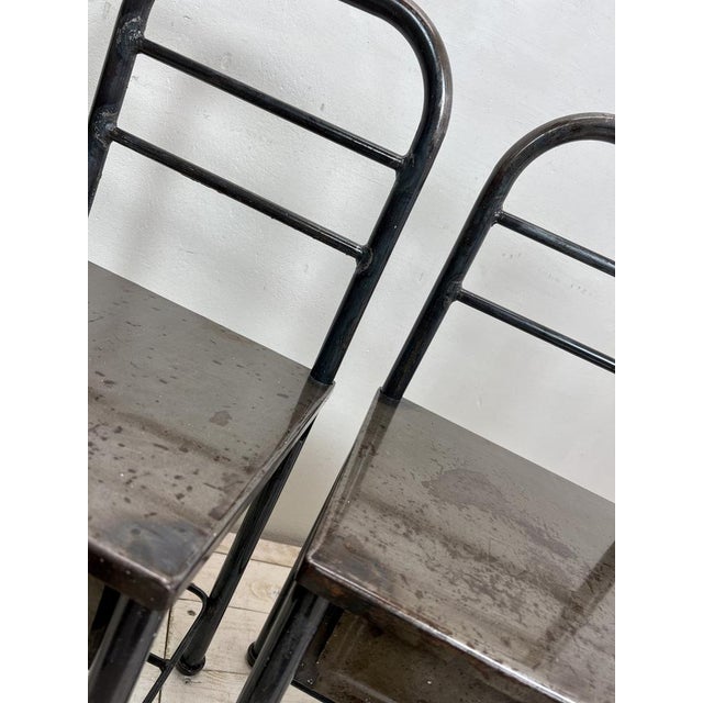 French Industrial Steel Nightstands, 1950s, Set of 2 For Sale - Image 9 of 17