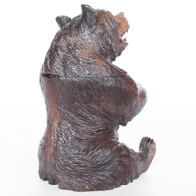 Carved Wooden Bear, 1890s For Sale - Image 6 of 14