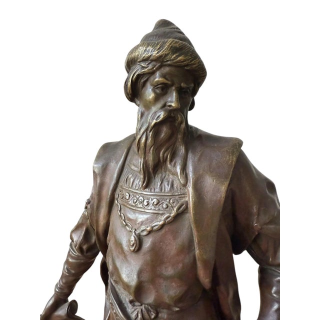 The bronze sculpture “Gutenberg”by Émile Louis Picault is a notable work that reflects the artist's skill in capturing...