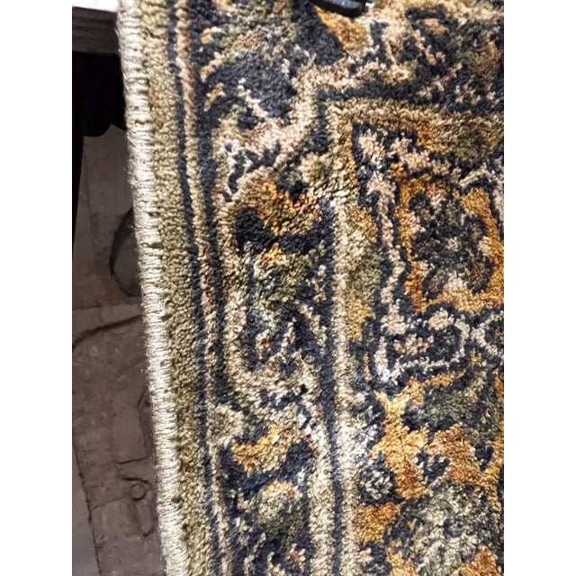 1970s Vintage Handmade Elegant Persian Rug Silk Tapestry For Sale - Image 4 of 11