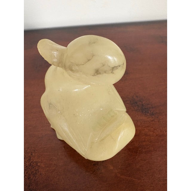 Vintage Genuine Alabaster Duck Figurine Made in Italy 4”h X 3”w For Sale - Image 4 of 9
