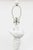 This pair of fully restored and re-painted vintage white Plaster of Paris draped and knotted lamps are in the style of...