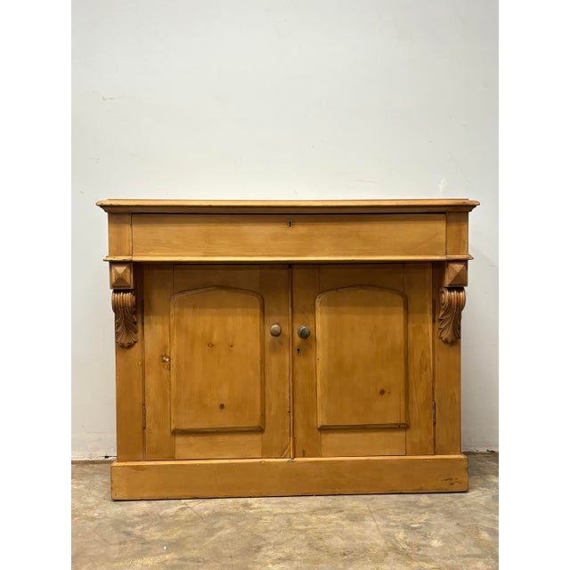 Antique English Pine Dresser Base Sideboard For Sale - Image 9 of 9