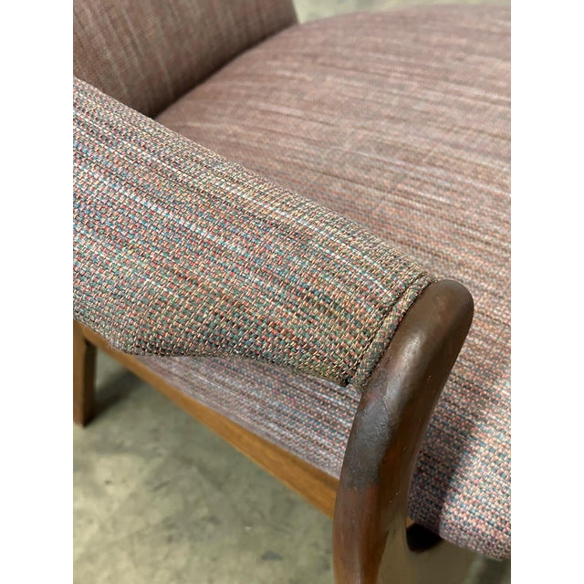 1960s Horseshoe Style Lounge Chair For Sale - Image 10 of 12