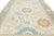Blue Contemporary Pastel Oushak Style Hand-Knotted Wool Rug – Soft Neutral & Blue For Sale - Image 8 of 12