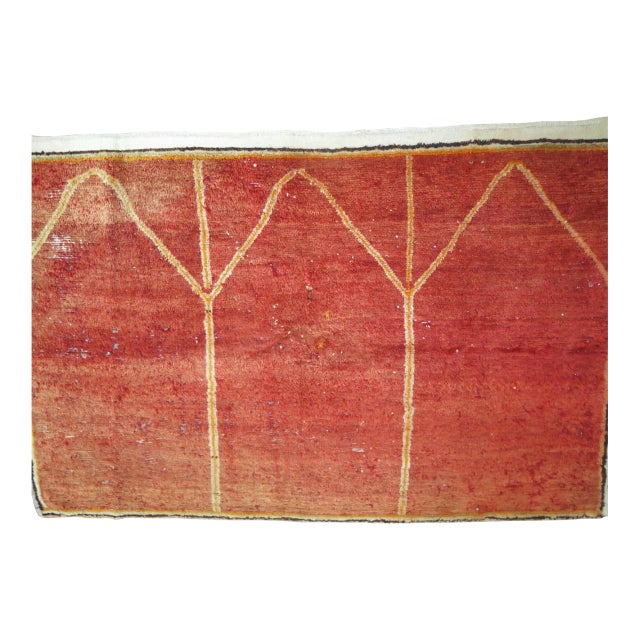 Zabihi Collection Antique Turkish Anatolian Throw Rug - 3'9" x 5'9" For Sale