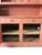 Wood Antique Red Step Back Cupboard Cabinet For Sale - Image 7 of 18