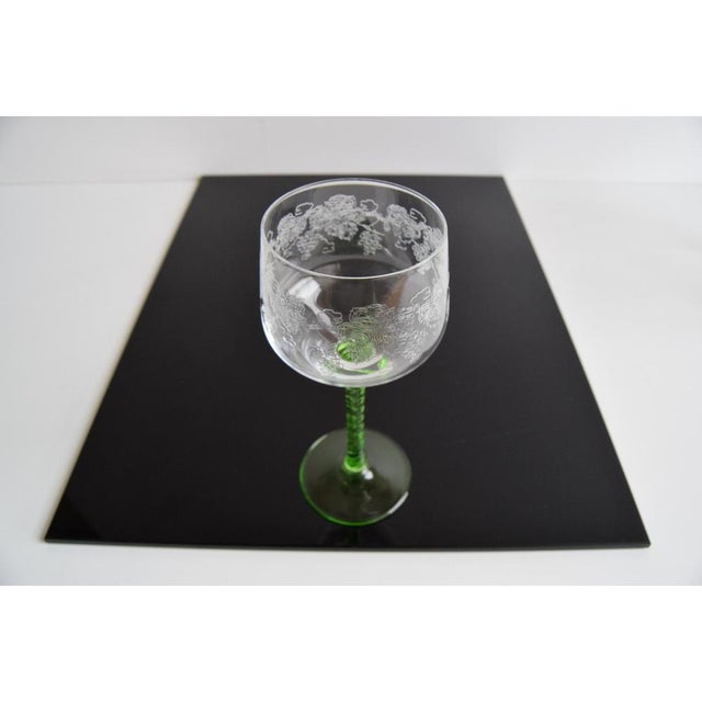 Vintage Stemmed Glasses, 1960s, Set of 6 For Sale - Image 10 of 11