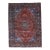 1960s Vintage Persian Handmade Wool Cotton Light Red Area Rug For Sale