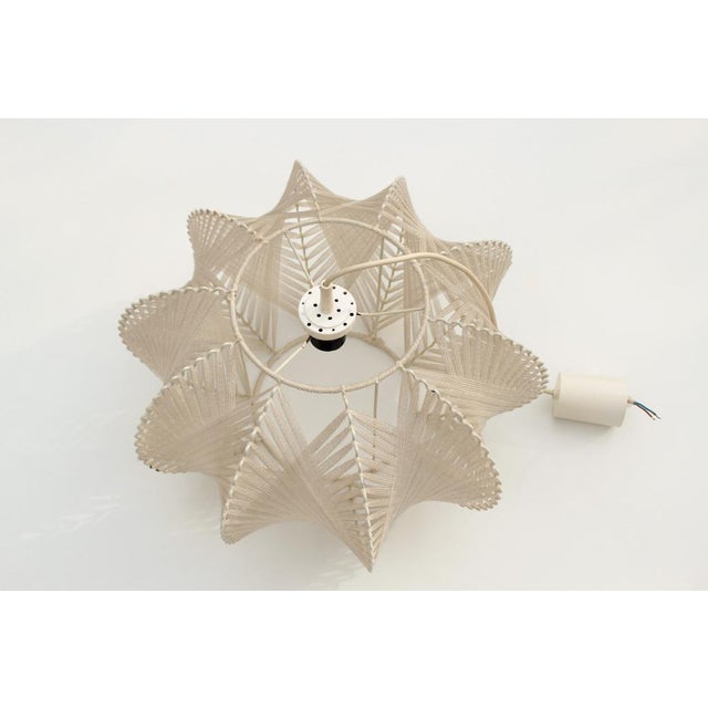 Mid-Century Metal Wire and Yarn Pendant Lamp, 1960s For Sale - Image 13 of 17