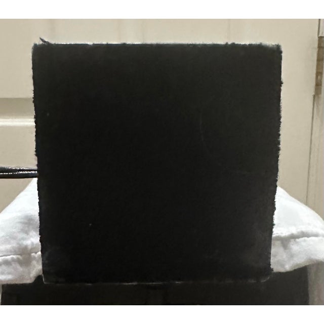 Vintage Black Solid Marble Table Lamp, Attributed to Robert Sonneman For Sale - Image 12 of 12