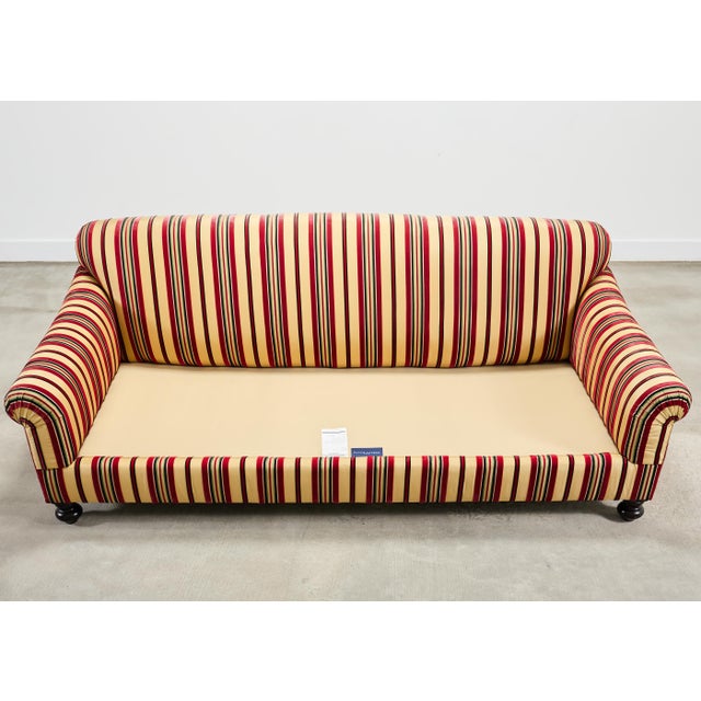 Ralph Lauren Home "Bel Air" Striped Velvet Sofa 8 Ft Usa 2008 For Sale - Image 13 of 18